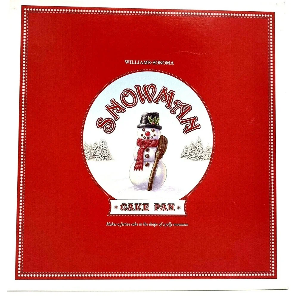 Williams Sonoma 3-D Snowman Cake Pan by Nordic Ware NEW in Box RETIRED